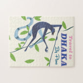 Dhaka, Bangladesh  vakantie poster. Legpuzzel (Horizontaal)