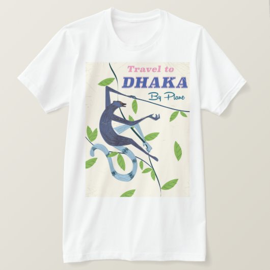 Dhaka, Bangladesh  vakantie poster. T-shirt (Design voorkant)