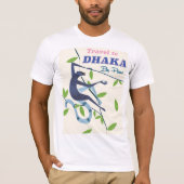 Dhaka, Bangladesh  vakantie poster. T-shirt (Voorkant)