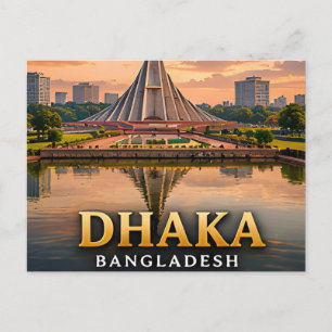 Dhaka Bangladesh Zuid-Azië Hoofdstad 📍 Briefkaart