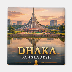 Dhaka Bangladesh Zuid-Azië Hoofdstad 📍 Magneet