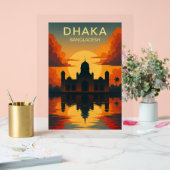 Dhaka Mausoleum Sunset – Digital Art Design Poster (Huwelijk)