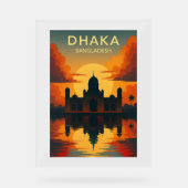 Dhaka Mausoleum Sunset – Digital Art Design Poster (Voorkant)