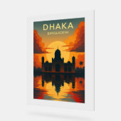 Dhaka Mausoleum Sunset – Digital Art Design Poster (Hoek)