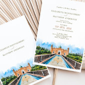 Dhaka Moskee bruiloft uitnodiging Kaart