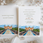 Dhaka Moskee bruiloft uitnodiging Kaart