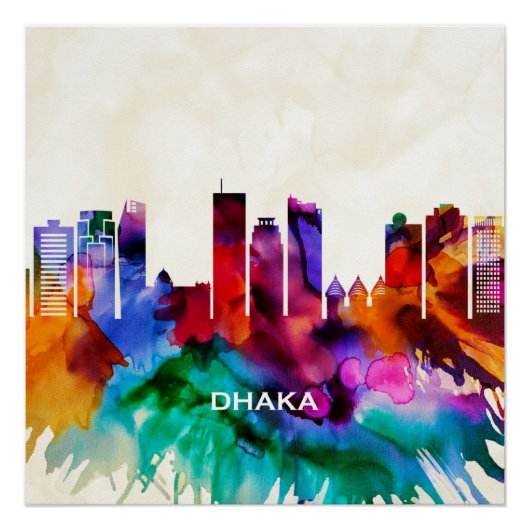 Dhaka Skyline Perfect Poster (Voorkant)