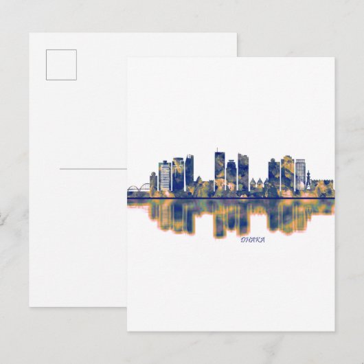 Dhaka Skyline Uitnodiging Briefkaart (Voorkant / Achterkant)