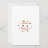 Dhalia & Rozen Huwelijksreis Douche Kaart (Achterkant)