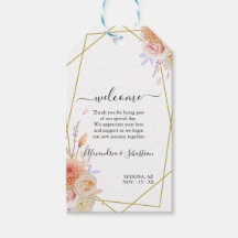 Dhalia & Rozen Welkom Huwelijksgunst Gift Label