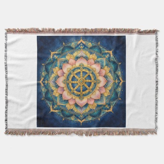 Dhamar Lotus Mandala Deken (Voorkant)