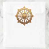 Dhamma Chakk Symbool Sticker - Oude Sukiti Kunst (Tas)