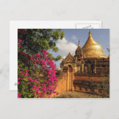 Dhamma Yazaka Pagoda at Bagan (Pagan), Myanmar Briefkaart (Voorkant / Achterkant)