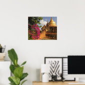 Dhamma Yazaka Pagoda at Bagan (Pagan), Myanmar Poster (Thuiskantoor)