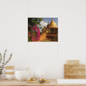 Dhamma Yazaka Pagoda at Bagan (Pagan), Myanmar Poster (Keuken)