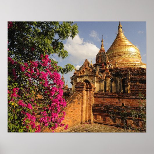 Dhamma Yazaka Pagoda at Bagan (Pagan), Myanmar Poster (Voorkant)