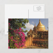 Dhamma Yazaka Pagode in Bagan (Pagan), Myanmar Briefkaart (Voorkant / Achterkant)
