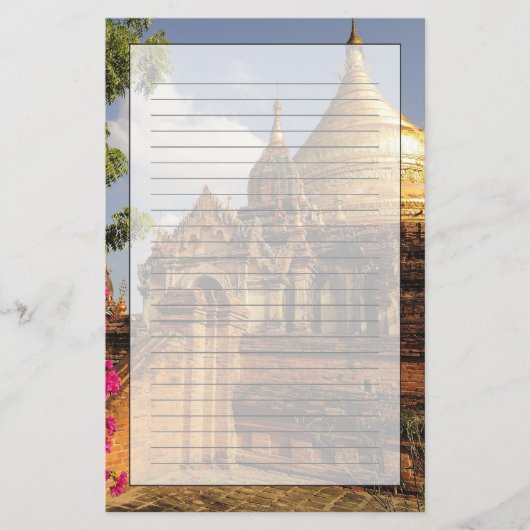 Dhamma Yazaka Pagode in Bagan (Pagan), Myanmar Briefpapier (Voorkant)