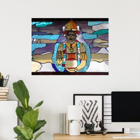 Dhanvantari Print/Poster Poster (Thuiskantoor)