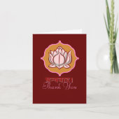 Dhanyavada Hindu Hartelijk dank Bedankkaart (Voorkant)