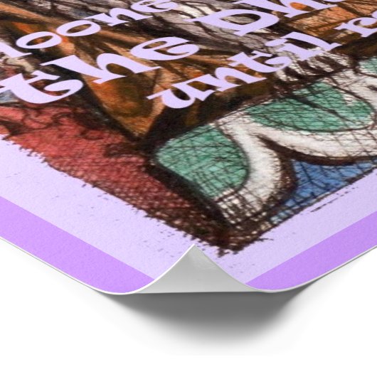 Dharma Cat Four Noble Truths Poster (Hoek)