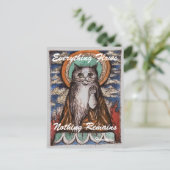 Dharma Cat Impermanence Briefkaart (Staand voorkant)