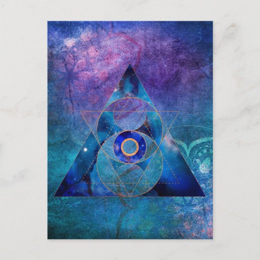 Dharma Sacred Geometry Galaxy Briefkaart (Voorkant)
