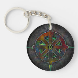 Dharma Spirit Wheel of Energy Sleutelhanger