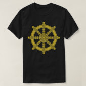 Dharma Wheel Buddha Dhamma Chakra Buddhism Meditat T-shirt (Design voorkant)