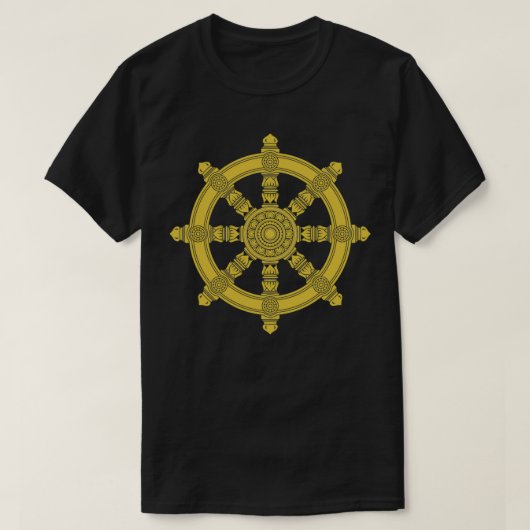 Dharma Wheel Buddha Dhamma Chakra Buddhism Meditat T-shirt (Design voorkant)