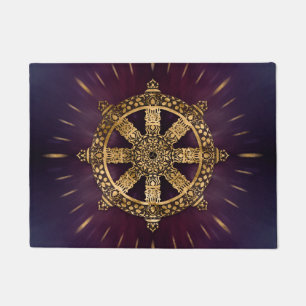 Dharma Wheel - Dharmachakra Deurmat