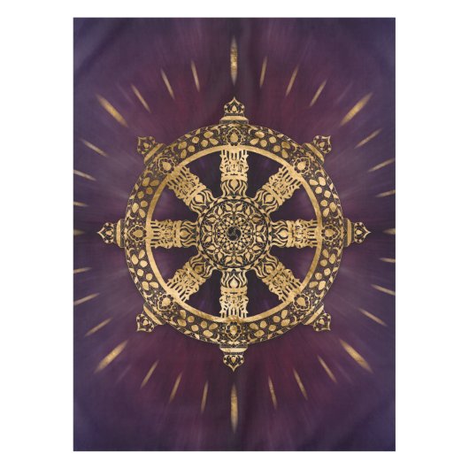 Dharma Wheel - Dharmachakra Tafelkleed (Voorkant)