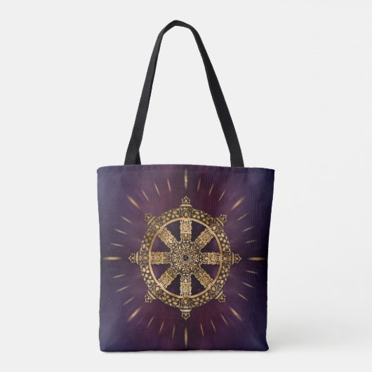 Dharma Wheel - Dharmachakra Tote Bag (Achterkant)
