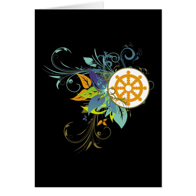 Dharma Wheel Floral (Voorkant)