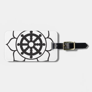 Dharma Wheel Lotus Bagagelabel