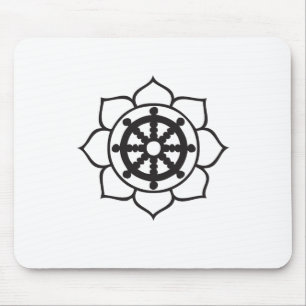 Dharma Wheel Lotus Muismat