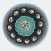 Dharma Wheel Mothwing Stickers (Voorkant)