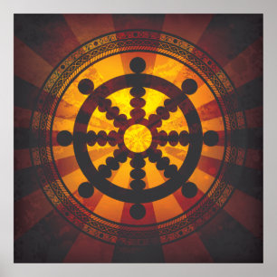  Dharma Wheel Print