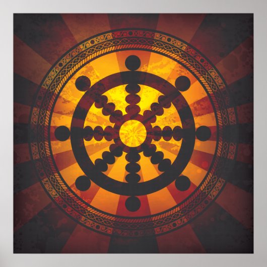 Dharma Wheel Print (Voorkant)