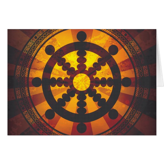  Dharma Wheel Print (Voorkant Horizontaal)