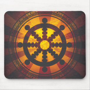 Dharma Wheel Print Muismat