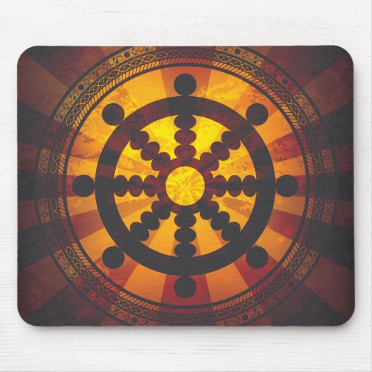  Dharma Wheel Print Muismat (Voorkant)