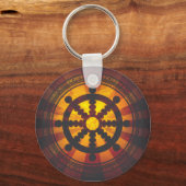 Dharma Wheel Print Sleutelhanger (Voorkant)