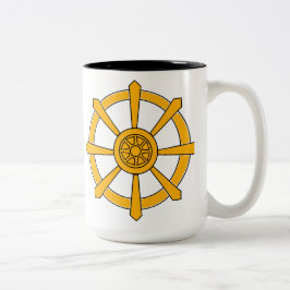 Dharma Wheel Tweekleurige Koffiemok