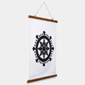 Dharma wiel hangend wandkleed (Gebogen)