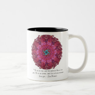 Dharma-wielsymbool Tweekleurige Koffiemok