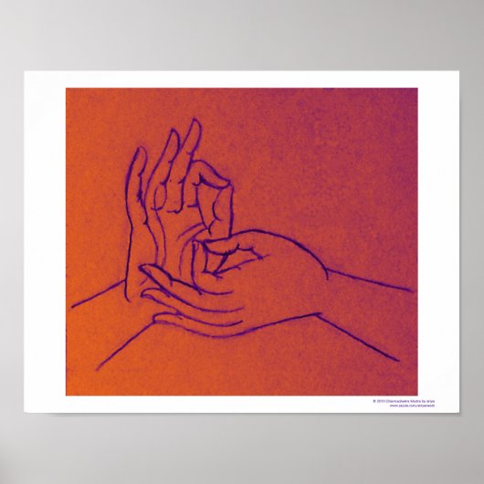 Dharmachakra Mudra Poster (Voorkant)