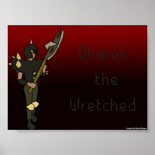 Dharok het Wretched Poster (Voorkant)