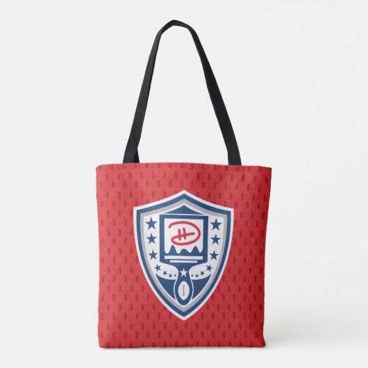DHartiest League Collectie (rood) - Canvas tas (Achterkant)