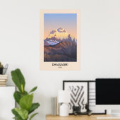 Dhaulagiri Nepal Reisposter Poster (Thuiskantoor)